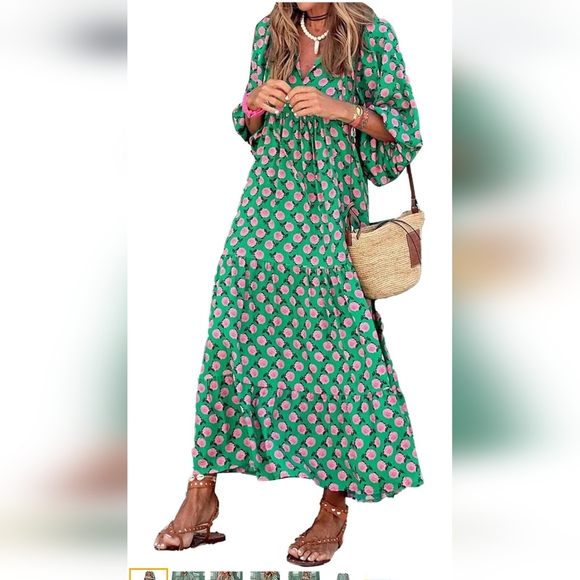 Floral Midi Dress - Picture 3 of 15